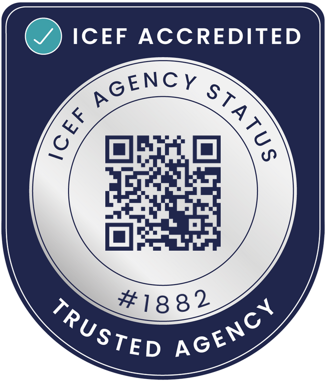 ICEF Accredited — Trusted Agency #1882